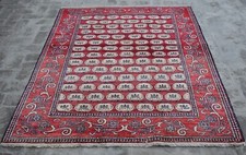 Tapete Gabbeh Vermelho Atado à Mão Fino 5x7 pés Vintage Oriental Boho Tapete de Área Afegão comprar usado  Enviando para Brazil
