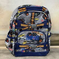 Mochila Pottery Barn Kids Mackenzie Hot Wheels Monster Trucks grande monogramada, usado comprar usado  Enviando para Brazil