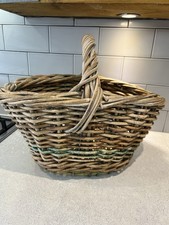 Vintage woven wicker for sale  LEICESTER