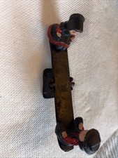 Usado, Motosserra vintage de ferro fundido Amish menino e menina em brinquedo de totter pintado à mão comprar usado  Enviando para Brazil