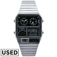 Relógio masculino vintage digital analógico prata CITIZEN ANA-DIGI TEMP JG2101-78E comprar usado  Enviando para Brazil