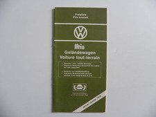 Petite brochure volkswagen d'occasion  France