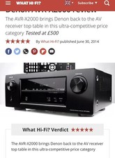 Denon avr x2000 for sale Denon avr x2000 for sale  CHEADLE
