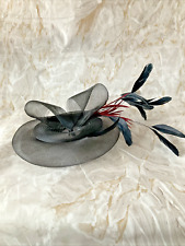 Black mesh fascinator for sale  NEW MALDEN