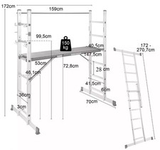 Aluminum scaffolding ladder for sale  AYLESBURY