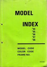 YAMAHA MODEL INDEX 1998 Motocicleta ATV Outboard Barco Smowmobile Gerador Kart + comprar usado  Enviando para Brazil