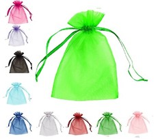 10/100 SACOS DE ORGANZA Festa de Casamento Favor Presente Malha Bolsa de Joias Cordão comprar usado  Enviando para Brazil