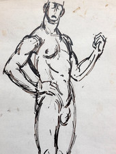 Dessin ancien portrait d'occasion  Toulouse-