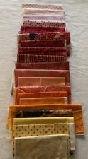 Pacote de tecido acolchoado 7 jardas cores quentes totais colcha dono de loja Destash comprar usado  Enviando para Brazil