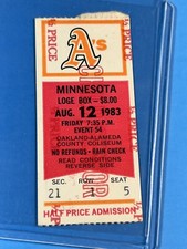 1983 oakland ticket for sale  Salem