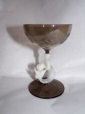 Verre soufflé pied d'occasion  Saint-Vallier