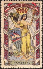 Stamp label exposition d'occasion  Expédié en Belgium