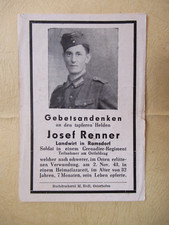 Sterbebild soldat einem gebraucht kaufen  Prackenbach