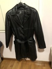 Trench pelle donna usato  Villachiara