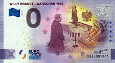 Używany, Zero euro banknot - banknot 0 euro - Willy Brandt - Warszawa 1970 2020-3 na sprzedaż  Wysyłka do Poland