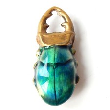 Escaravelho bronze esmalte besouro escorpião Vesta comprar usado  Enviando para Brazil