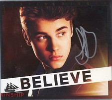 Justin Bieber assinado Believe CD JSA LOA música pop rara autografada Z2140 comprar usado  Enviando para Brazil