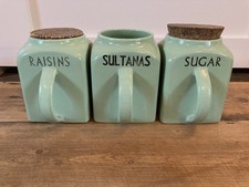 Frascos de armazenamento de utensílios de cozinha vintage da década de 1960 Bristol açúcar sultanas passas comprar usado  Enviando para Brazil