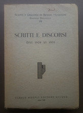 Benito mussolini scritti usato  Arezzo