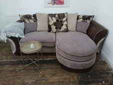 Brown seater sofa for sale  OLDHAM