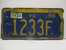 1958 pennsylvania license for sale  Waynesboro