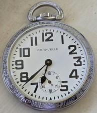 Relógio de bolso Caravelle dos anos 1970, 17 joias. FRETE GRÁTIS. comprar usado  Enviando para Brazil