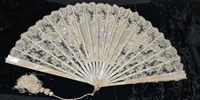 Eventail dentelle peint d'occasion Eventail dentelle peint d'occasion  Villeneuve-Loubet