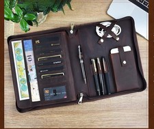 Leder aktenmappe konferenzmapp gebraucht kaufen  Berlin
