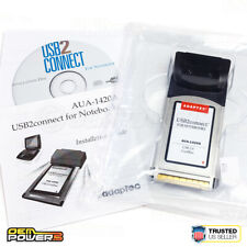 Adaptador Adaptec AUA-1420 2 Puertos USB 2.0 CardBus Laptop Notebook PC Tarjeta NUEVO segunda mano  Embacar hacia Mexico