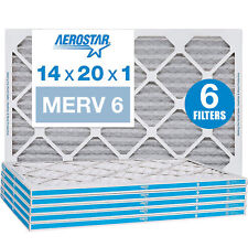 Filtro de ar plissado Aerostar 14x20x1 MERV 6, filtro de ar para forno CA, pacote com 6 comprar usado  Enviando para Brazil