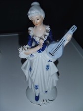 Porzellanfigur blau weiß gebraucht kaufen  Dornburg