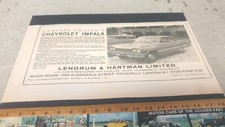 1964 Chevrolet Impala Original Anúncio de Vendas do Reino Unido RARO comprar usado  Enviando para Brazil