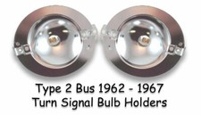 VW TYPE 2 BUS 1962-1967 PORTA-LÂMPADAS DE METAL COM SINAL DE VOLTA FRONTAL KOMBI MICROBUS comprar usado  Enviando para Brazil