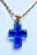 Lalique blue necklace for sale  WOKING