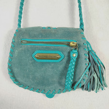 Bolsa tiracolo Isabella Fiore feminina pequena couro camurça boho borla bolsa handba comprar usado  Enviando para Brazil