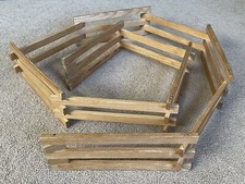 Cerca de brinquedo dobrável de madeira resistente 6 painéis conectados 10” 5’ longo celeiro cavalo curral, usado comprar usado  Enviando para Brazil