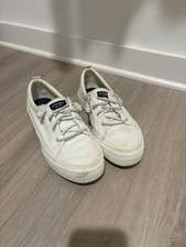 Tênis feminino SPERRY Crest Vibe com cadarço branco tamanho 9 #1795, usado comprar usado Tênis feminino SPERRY Crest Vibe com cadarço branco tamanho 9 #1795, usado comprar usado  Enviando para Brazil