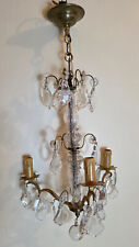 Ancien lustre pampilles d'occasion  Saint-Laurent-du-Pont