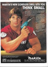 1988 Makita Broca Sem Fio Joe Caravello Pro Braço de Futebol Luta Livre Anúncio Vintage comprar usado  Enviando para Brazil