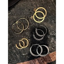 Gold silver hoop for sale  Selden