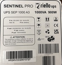 Riello usv sentinel for sale  BASILDON