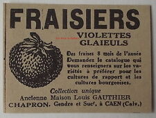 Antique advertisement strawber d'occasion  Expédié en Belgium