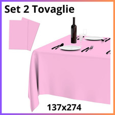 Set tovaglia rosa usato  Corigliano Rossano