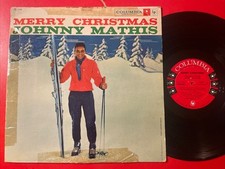Johnny Mathis Merry Christmas LP Columbia 6 Eye Mono 1st Press GD+ comprar usado  Enviando para Brazil