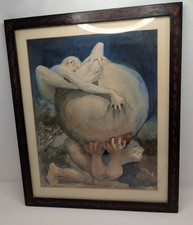 Vintage original watercolor for sale  Tucson