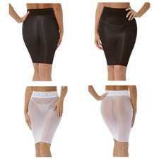 Mini-saia feminina de malha transparente renda transparente cintura alta elástica Bodycon saias comprar usado  Enviando para Brazil