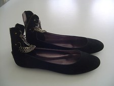 Ballerine donna scamosciato usato  Italia