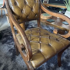 Vintage chesterfield leather for sale  EDENBRIDGE