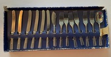 Conjunto de talheres infantis vintage de alumínio feito nos EUA na caixa original comprar usado  Enviando para Brazil