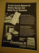 Wurlitzer americana iii for sale  USA